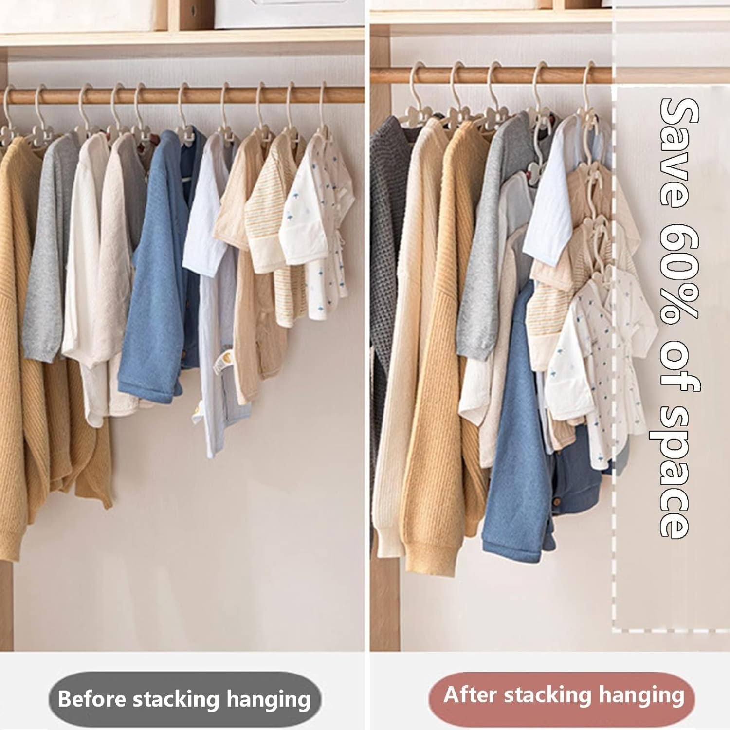 Baby Hangers, Baby Clothes Hangers, Adjustable Baby & Kids Hangers, Hangers -Pack of 20 Baby Hangers, Baby Clothes Hangers, Adjustable Baby & Kids Hangers, Hangers -Pack of 20